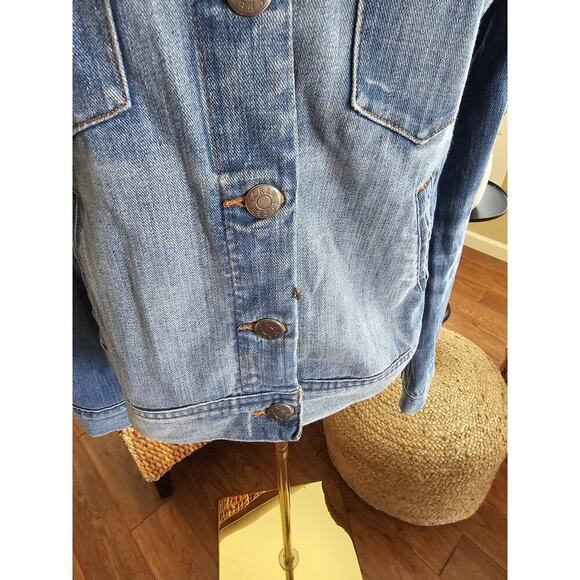 J. Crew Women's Denim Jean Jacket Sz S Metal Buttons Pockets Classic Preppy - Picture 6 of 9